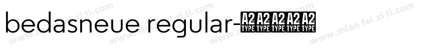 bedasneue regular字体转换